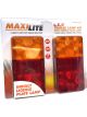 Maxilite Rear Combination Trailer Lamp LED 12V w/ Licence Plate Lamp