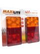 Maxilite Rear Combination Trailer Lamp LED 12V w/ Inbuilt Reflectors