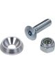Allstar Performance Countersunk Bolt Kit 1/4-20 in Thread 1.000 in Set of 50