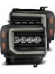 AlphaRex For 14-18 GMC Sierra NOVA LED Proj Headlights Plank Style Black