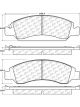 Centric Brake Pads Fleet Para-Aramid For GM Fullsize SUV 2014-17