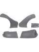 Dominator Racing Nose Complete Fenders Inc Molded Plastic Gray Kit