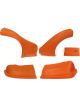 Dominator Racing Nose Complete Fenders Inc Molded Plastic Orange Kit