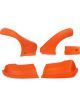 Dominator Racing Nose Complete Fenders Inc Molded Plastic Orange
