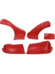 Dominator Racing Nose Complete Fenders Inc Molded Plastic Red Kit