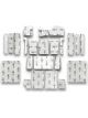 Flatline Full Silver / Black For Chevy Truck 1937-46 Kit