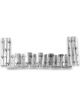 Flatline Cab Walls Silver / Black 2nd Series For Chevy Truck 1955-59