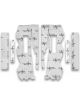Flatline Doors Silver / Black For GM F-Body 1982-92 Kit