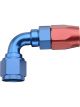 Fragola Hose End 3000 Series 90 6 AN Hose to 6 AN Female Blue