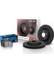 Hawk Talon HPS 5.0 Front Cross Drilled Slotted Rotor w/ Brake Pad