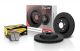 Hawk Talon HPS 5.0 Rear Cross Drilled Slotted Rotor w/ Brake Pad