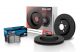 Hawk Talon HPS Rear Cross Drilled Slotted Rotor w/ Brake Pad