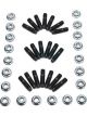 Milodon Oil Pan Stud Hex Nuts Stainless Black Oxide For Holden V8 Kit