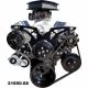 March Performance Pulley Kit Style Track 6 Rib Power Steering Pump 