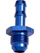 Aeroflow AN Flare to Barb Adapter -6AN to 3/8 Inch Blue