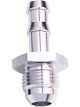 Aeroflow AN Flare to Barb Adapter -10AN to 1/2 Inch Silver