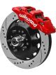 Wilwood 70-81 FBody/75-79 A&XBody AERO6 Frt BBK 14in D/S Rtr Red Caliper
