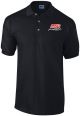 MSD Racing Polo Shirt Black Short Sleeve Pique Knit
