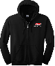 MSD Logo Zipped Hoodie Black