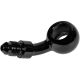 Proflow Black 45 Banjo Brake Hose End 11.2mm To -03AN Male