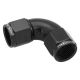 Proflow 90 Female Flare Union Full Flow Swivel Hose End -12AN Black