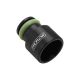 Proflow Aluminium Fuel Injector Adaptor 14mm Male To 14mm Female Short Black