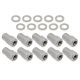 Street Pro Wheel Lug Nut Kit Chrome Open End 005 Length 1.50 12 x 1.5 Set of 10