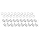 Street Pro Wheel Lug Nut Kit Chrome Dome Medium Mag 1.38 12 x 1.5 Set of 20
