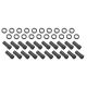 Street Pro Wheel Lug Nut Kit Black Cragar Weld SST Open End Mag 1.91 Set of 20