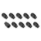 Street Pro Wheel Lug Nut Kit Black Acorn Bulge Length 1.42 1/2 inch Set of 10