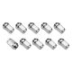 Street Pro Wheel Lug Nut Kit Chrome Acorn Bulge Length 1.42 1/2 inch Set of 10