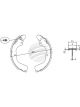 Bremtec Trade-Line Ceramic Brake Shoes For Outlander Ze 2.4L 2002-04