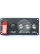 Grayston Starter Panel- Push Button & 3 Acc. Switches-30Amp Carbon