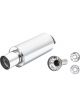 XForce 3.5 Inlet 4.5 Straight Cut Tip 7 Cannon Muffler w/ Flange
