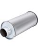 XForce 3 Inlet 5 Round Straight-Through Resonator Raw 409 SS