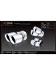 XForce 3 Inlet Twin 3.5 Round Angle-Cut Tip Single In, Twin Out