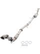 XForce 3 Turbo Back System With No Cat Converter Raw 409 SS