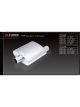 XForce 2.5in Inlet Centre Offset 4in x 10in 304 Stainless Steel Resonator
