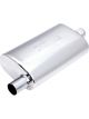 XForce 2.5in Inlet Centre Offset 4in x 8in 304 Stainless Steel Resonator
