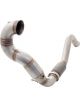XForce 4 Dump Pipe With 100 Cell Metallic Cat Reducing To 3 Outlet