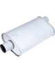 XForce 2.25in Inlet Centre Offset 4in x 8in 409 Stainless Steel Resonator