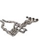 XForce 4-1 1-3/4 Primary Long Tube 3 Outlet Header Non-Polished