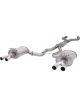 XForce Raw 409 SS Cat-Back System In Twin 3 Hot Dog Centre