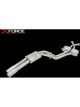 XForce Twin 2.25 Cat Back X Pipe System w/ Tips Raw 409 Stainless
