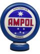 Boyle Handmade Vintage Metal Ampol Petrol Bowser Mantel Sign Blue 13x27x31.5cm