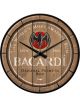 Nostalgic-Art Licensed Product Wall Clock Bacardi Wood Barrel  30 x 30 x 5.5cm