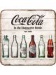Nostalgic-Art Licensed Product Metal Coaster Coke - Bottle Timeline 9x9cm