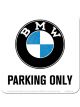 Nostalgic-Art Licensed Product Metal Coaster BMW Parking Only 9x9cm