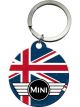 Nostalgic-Art Licensed Product Stainless Steel Keyring Round Mini - Union Jack