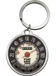Nostalgic-Art Licensed Product Stainless Steel Keyring Round Fiat 500